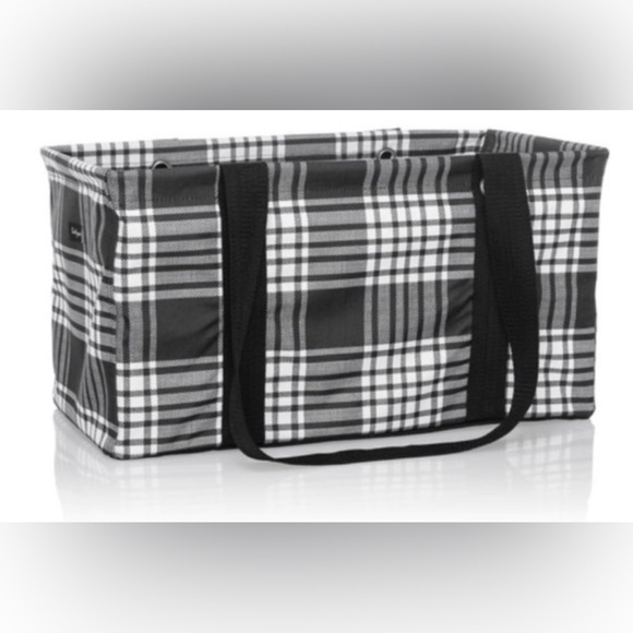 Thirty One Medium Utility Tote Perfectly Plaid NIP - Picture 1 of 3